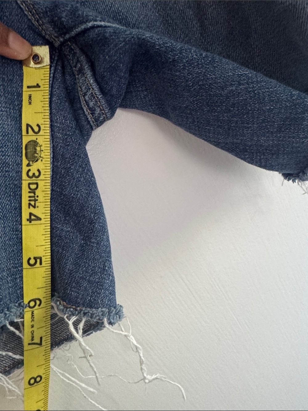 J. Crew Distressed Denim Cutoff Shorts - Medium Blue - Picture 5 of 5